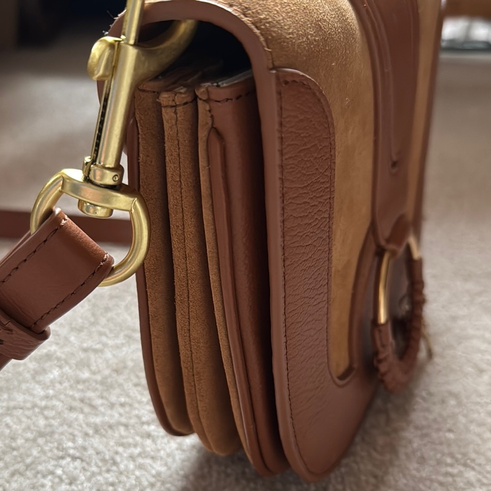 See By Chloe Brown Leather Saddle Crossbody - Picture 7 of 9
